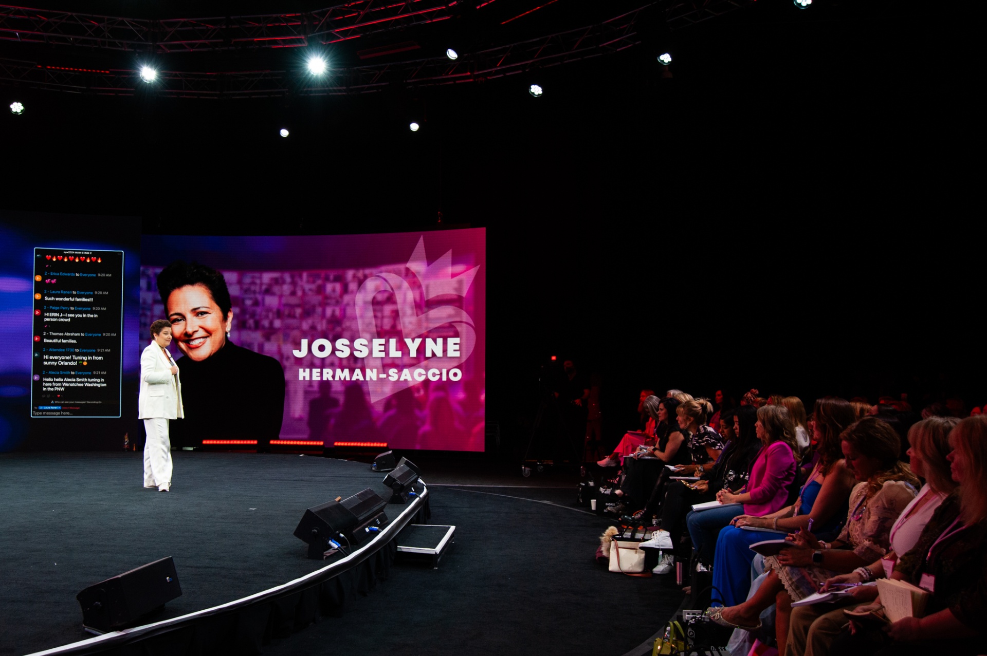 Josselyne introducing a transformational session